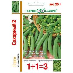 Семена Горох Сахарный 2  серия 1+1 25 г