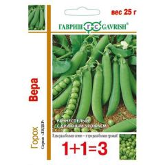 Семена Горох Вера серия 1+1 25 г