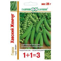 Семена Горох Хавский жемчуг серия 1+1 25 г