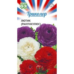 Семена Лютик Ранункулюс смесь Триколор 3 шт