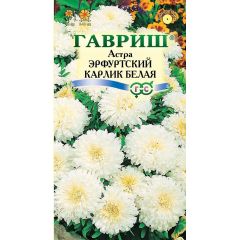 Семена Астра Эрфуртский карлик Белая 0,3 г