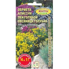 Декоративная смесь Альпийская горка (обриета/алиссум/лён/овсяница) 0,3 г Аэлита