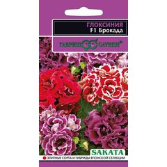Глоксиния Брокада F1 гранул. 4 шт. пробирка серия Саката