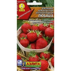 Земляника Любаша крупноплодная,ремонтантая 10 шт Аэлита