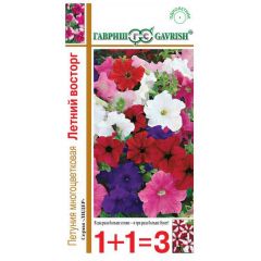 Петуния Летний восторг, смесь* многоцв. 0,1 г сер. 1+1