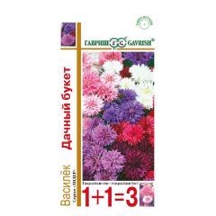 Василек Дачный букет, синий (смесь) 1,0 г серия 1+1