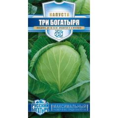 Капуста белокоч. Три богатыря 0,1 г для квашения сер. Русский богатырь