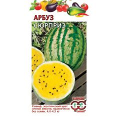 Арбуз Сюрприз 5 шт. с желтой мякотью