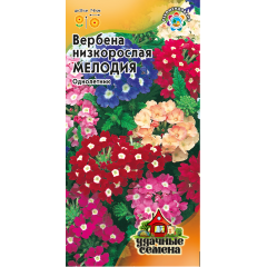 Вербена Мелодия*, гибридная (смесь) 0,05 г Удачные семена