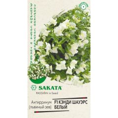 Львиный зев (Антирринум) Кэнди Шауэрс белый F1* 3 шт. Саката серия Элитная клумба