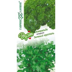 Петрушка листовая Зеленый хрусталь 2,0 г+кудрявая Эсмеральда 2,0 г серия Дуэт