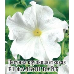 Петуния Фалкон Вайт F1 крупноцв. 100 шт.