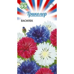 Василек Триколор, синий (смесь), серия Триколор 0,3 г