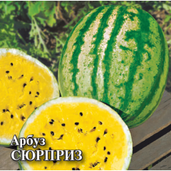 Арбуз Сюрприз 100 г с желтой мякотью