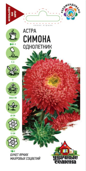 Семена Астра Симона 0,3 г Удачные семена
