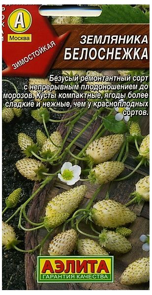 Семена Земляника Белоснежка 0,04 г Аэлита