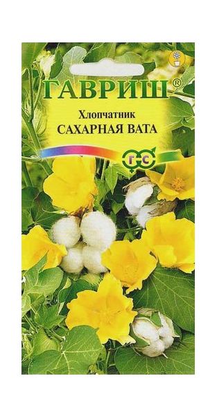 Семена Хлопчатник Сахарная Вата 3 шт.