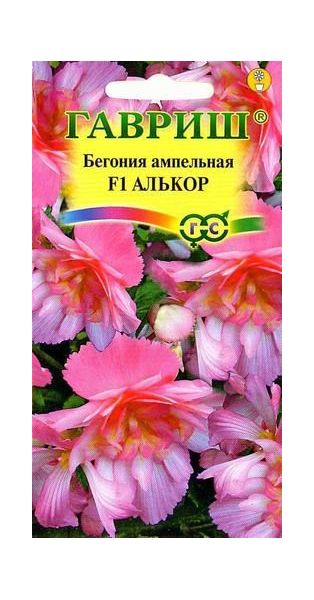 Семена Бегония ампельная Алькор F1 клубневая 4 шт.