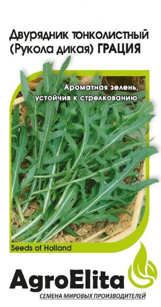 Семена Двурядник тонколистный Рукола дикая Грация 500 шт. Агроэлита