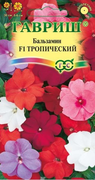 Семена Бальзамин Тропический F1 Уоллера смесь гибридов 4 шт