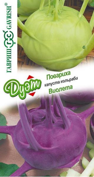 Семена Капуста кольраби Виолета 0,3 г и Лук репчатый Бастион 0,5 г, изображение 2