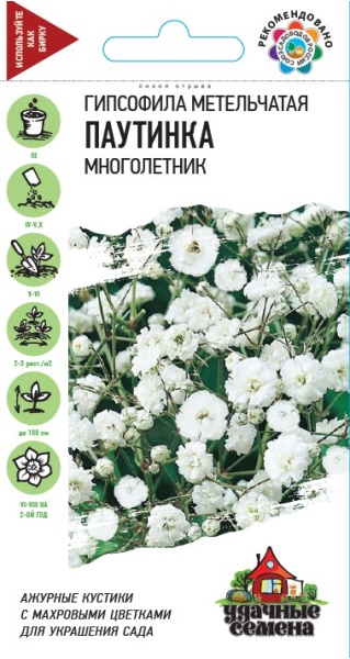 Семена Гипсофила метельчатая Паутинка 0,05 г Удачные семена