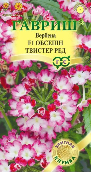 Вербена Обсешн Твистер ред F1 4 шт. серия Элитная клумба