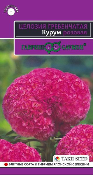Целозия Курум розовая гребенчатая* 10 шт.