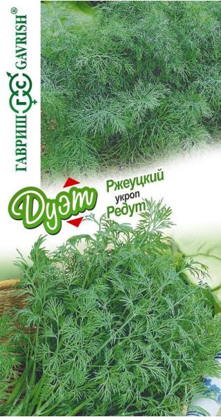 Семена Укроп Редут 2 г и Ржеуцкий 2 г