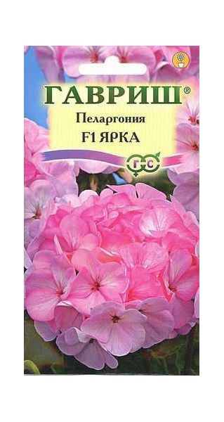Семена Пеларгония Ярка F1 зональная 4 шт.