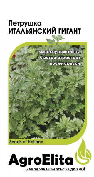 Семена Петрушка листовая Итальянский гигант 1 г Агроэлита