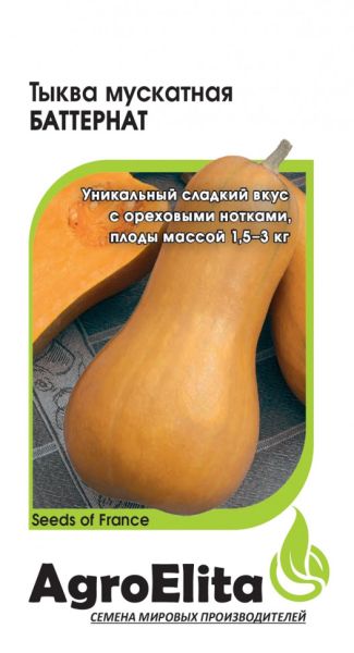 Семена Тыква Баттернат мускатная 1 г Агроэлита