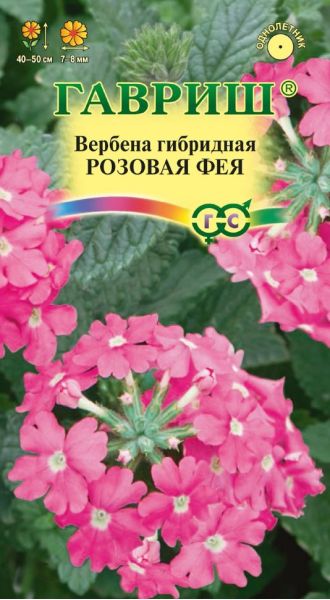 Вербена Розовая фея, гибридная (высокорослая)* 0,05 г