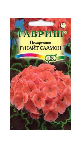 Семена Пеларгония Найт Салмон F1 зональная 4 шт.