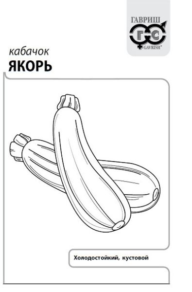Семена Кабачок Якорь 1,5 г б/п с евроотв.