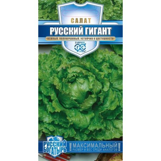 Салат Русский богатырь (гигант) 0,5 г серия Русский богатырь