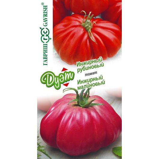 Томат Инжирный рубиновый 0,05 г+Инжирный малиновый 0,05 г автор. серия Дуэт Томат Инжирный рубиновый 0,05 г+Инжирный малиновый 0,05 г автор. серия Дуэт