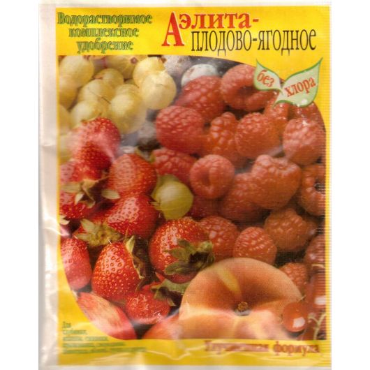 Удобрение Аэлита-Плодово-ягодное водорастворимое 20 гр Удобрение Аэлита-Плодово-ягодное водорастворимое 20 гр