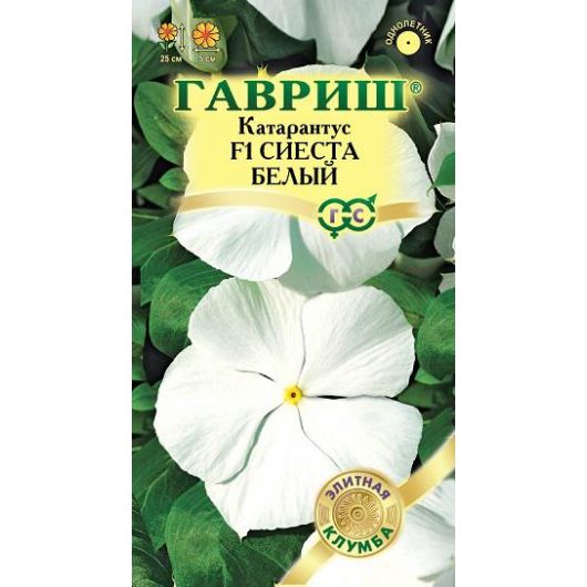 Катарантус Сиеста белый F1* 5 шт.