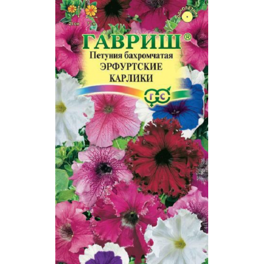 Петуния Эрфутские карлики бахр. 7 шт. гранул. пробирка