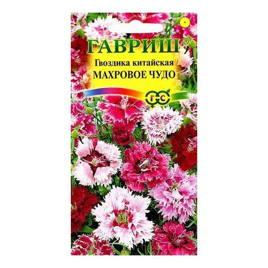 Гвоздика китайская Махровое чудо,* смесь 0,05 г