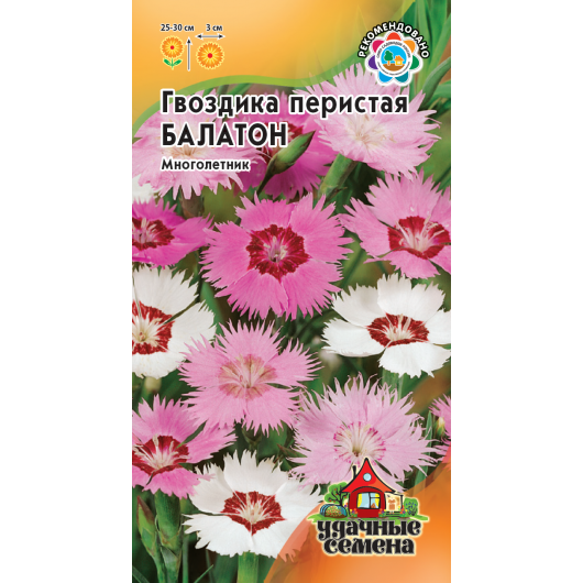 Гвоздика перистая Балатон, смесь 0,1 г Удачные семена