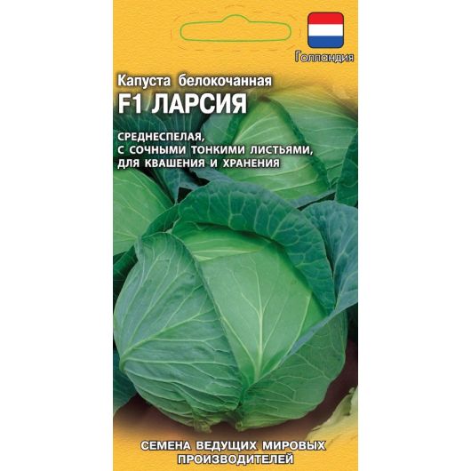 Капуста белокоч. Ларсия F1 10 шт. для квашения  (Голландия)