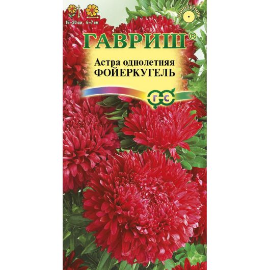 Астра Фойеркугель, однолетняя (карлик, красная) 0,3 г