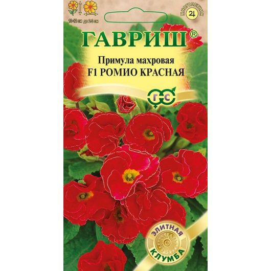 Примула Ромио красная F1 махровая* 3 шт. Фарао серия Эксклюзив