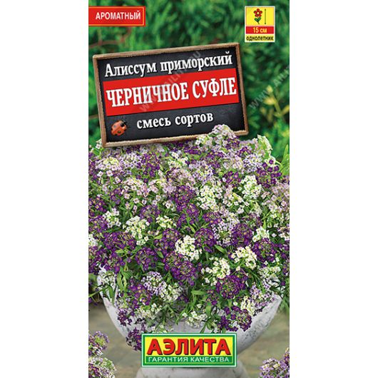 Алиссум Черничное суфле, смесь окрасок 0,1 г Аэлита